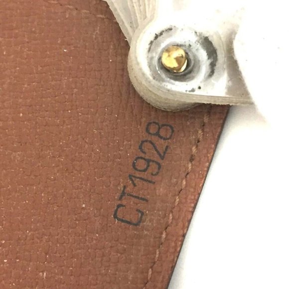 471181N Louis Vuitton Wallet Card Case Porte Billets Pression Brown Monogram - Picture 8 of 9